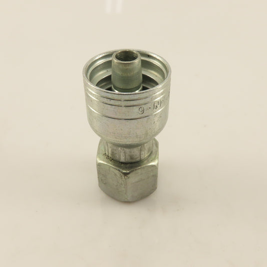 Eaton (-6) 5/8"-18 BSP Female Swivel Nut x 3/8" (-6) Hose Crimp Fitting