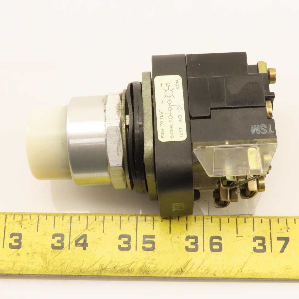 Allen Bradley 800T-PT16 120V 50/60Hz Illuminated Push Button Switch White
