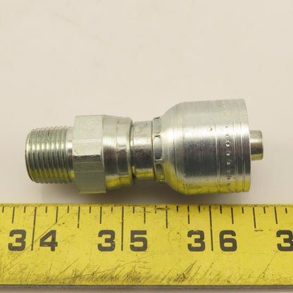 Eaton 3/8" Male NPT x (-6) 3/8" Hose Crimp Fitting Swivel