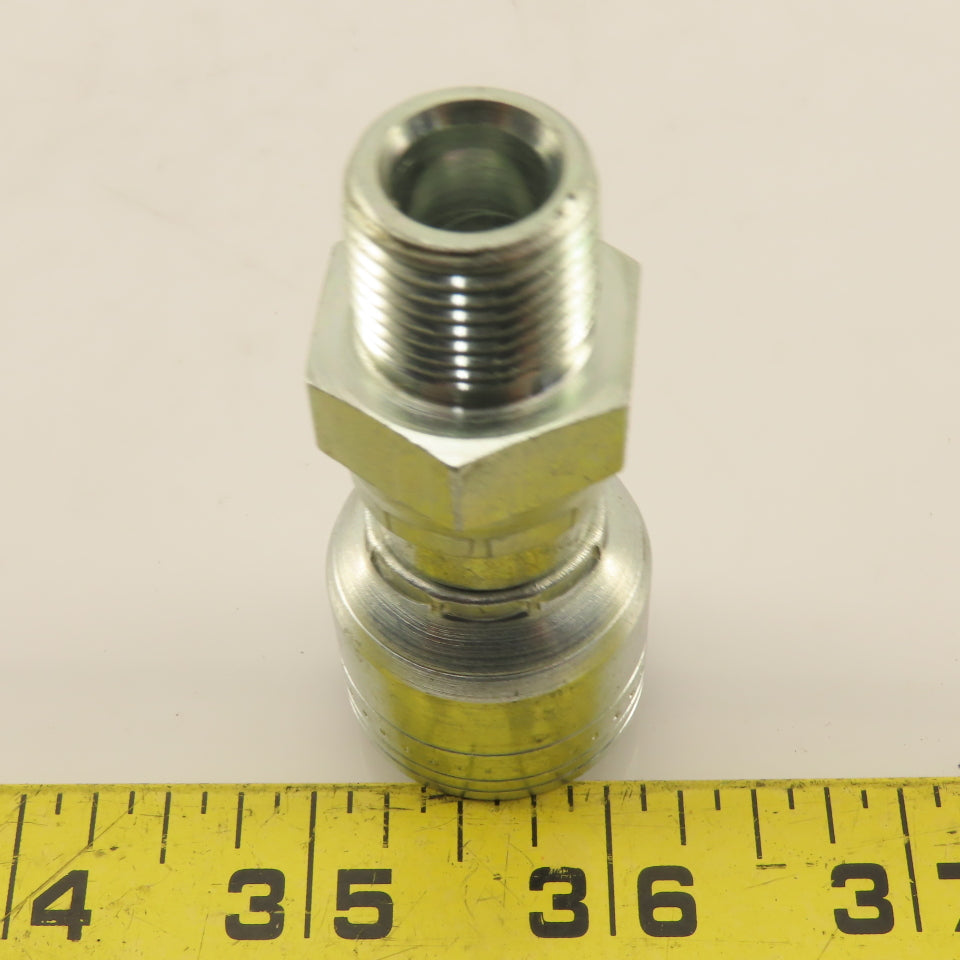 Eaton 3/8" Male NPT x (-6) 3/8" Hose Crimp Fitting Swivel