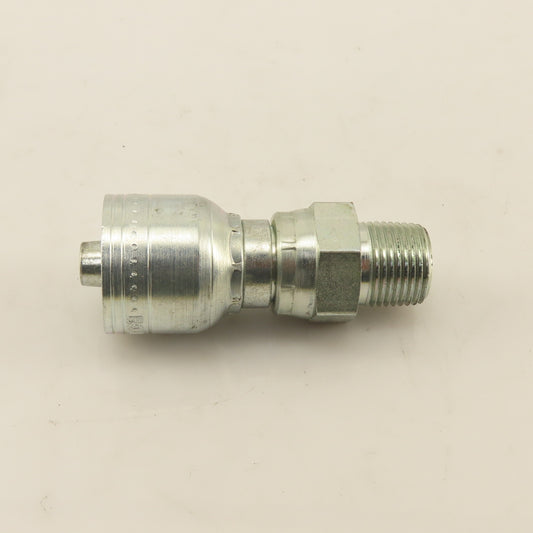 Eaton 3/8" Male NPT x (-6) 3/8" Hose Crimp Fitting Swivel