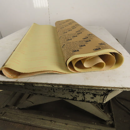 3M 272L Aluminum Oxide Resin Back 15 Micron Sanding Belt 44"x103" Lot of 34