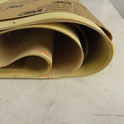 3M 272L Aluminum Oxide Resin Back 15 Micron Sanding Belt 44"x103" Lot of 34