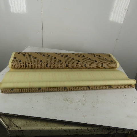 3M 272L Aluminum Oxide Resin Back 15 Micron Sanding Belt 44"x103" Lot of 34