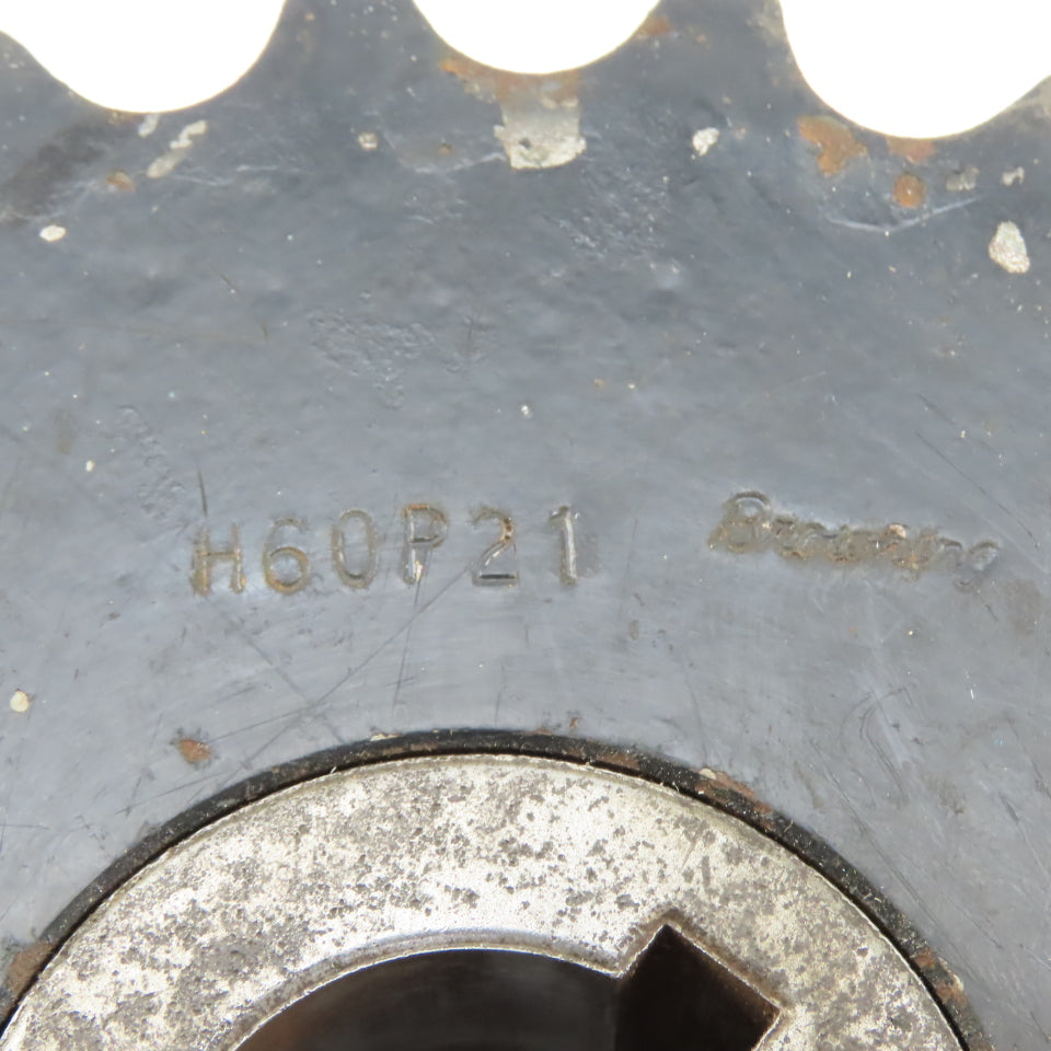 Browning H60P21 No. 60 Roller Chain Sprocket Single Row 21 Tooth 1-1/8" Bushing