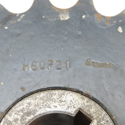 Browning H60P21 No. 60 Roller Chain Sprocket Single Row 21 Tooth 1-1/8" Bushing