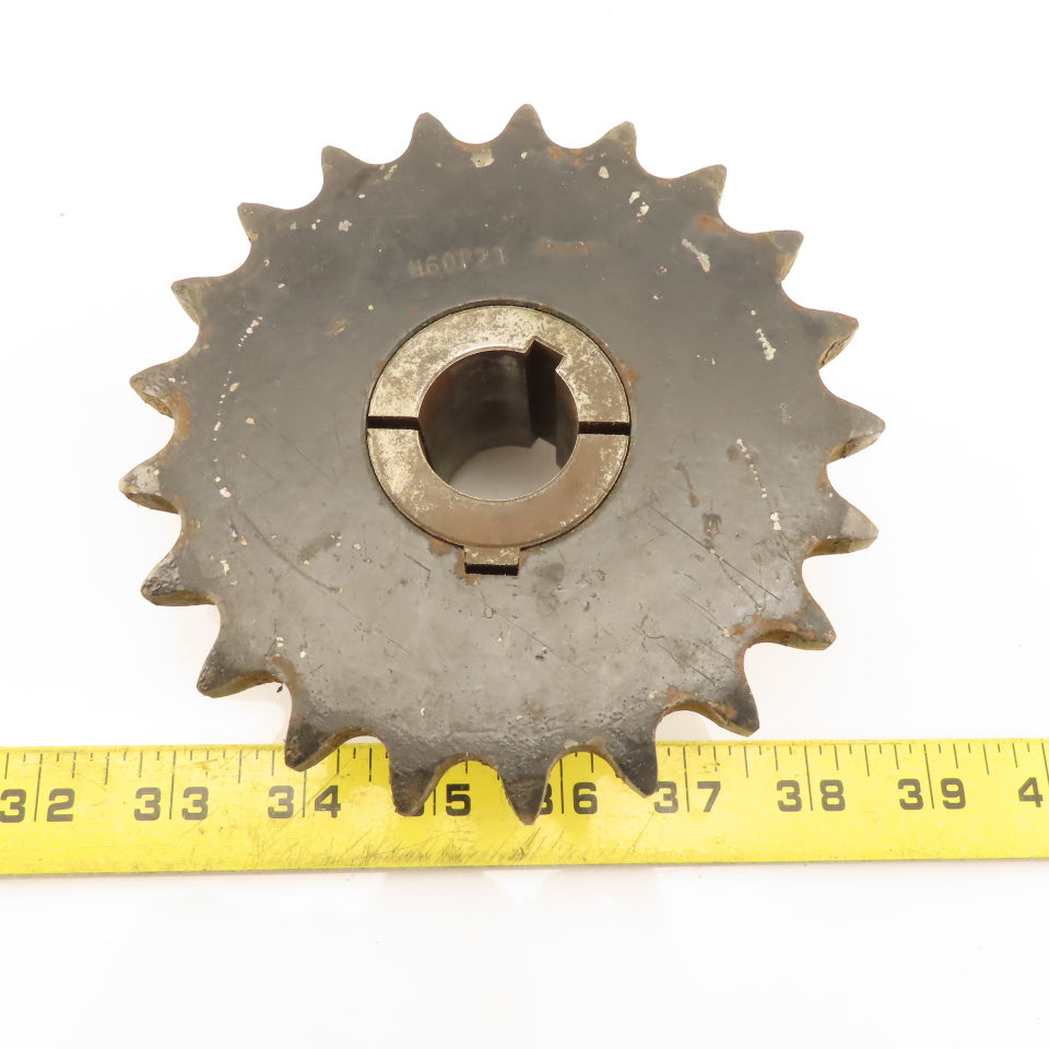 Browning H60P21 No. 60 Roller Chain Sprocket Single Row 21 Tooth 1-1/8" Bushing