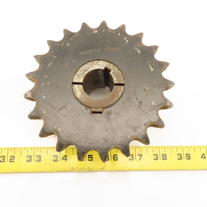 Browning H60P21 No. 60 Roller Chain Sprocket Single Row 21 Tooth 1-1/8" Bushing