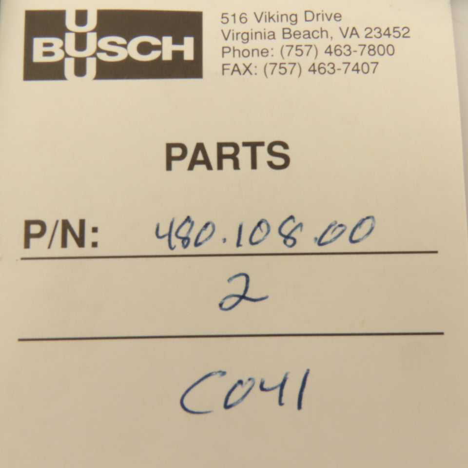 Busch 480.108.00 7-1/8" x 5-3/4" OD Vacuum Unit Gasket Lot Of 2