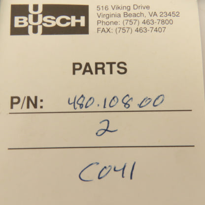 Busch 480.108.00 7-1/8" x 5-3/4" OD Vacuum Unit Gasket Lot Of 2