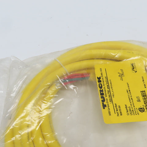 Turck RKM555M Actuator & Sensor Cordset 16AWG 5 Cond  7/8  Female Connector"