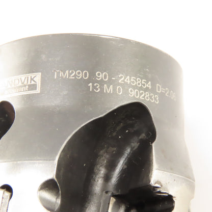 Sandvik TM290 90-245854 2.06" Diameter Indexing Insert Face Mill 5 Flute