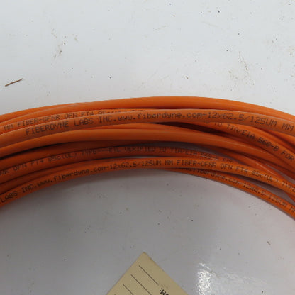 Fiberdyne Labs 12x62.5/125UM 12 Conductor OFNR FT4 Indoor Fiber Optics Cable 56'
