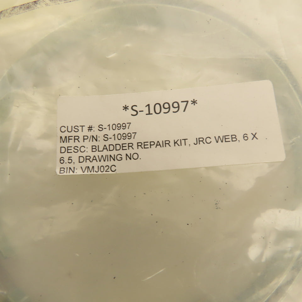 JRC Web S-10997 6" x 6-1/2" Air Chuck Expanding Roller Bladder Repair Kit