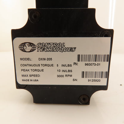 Control Techniques DXM-205 3000 RPM Servo Motor