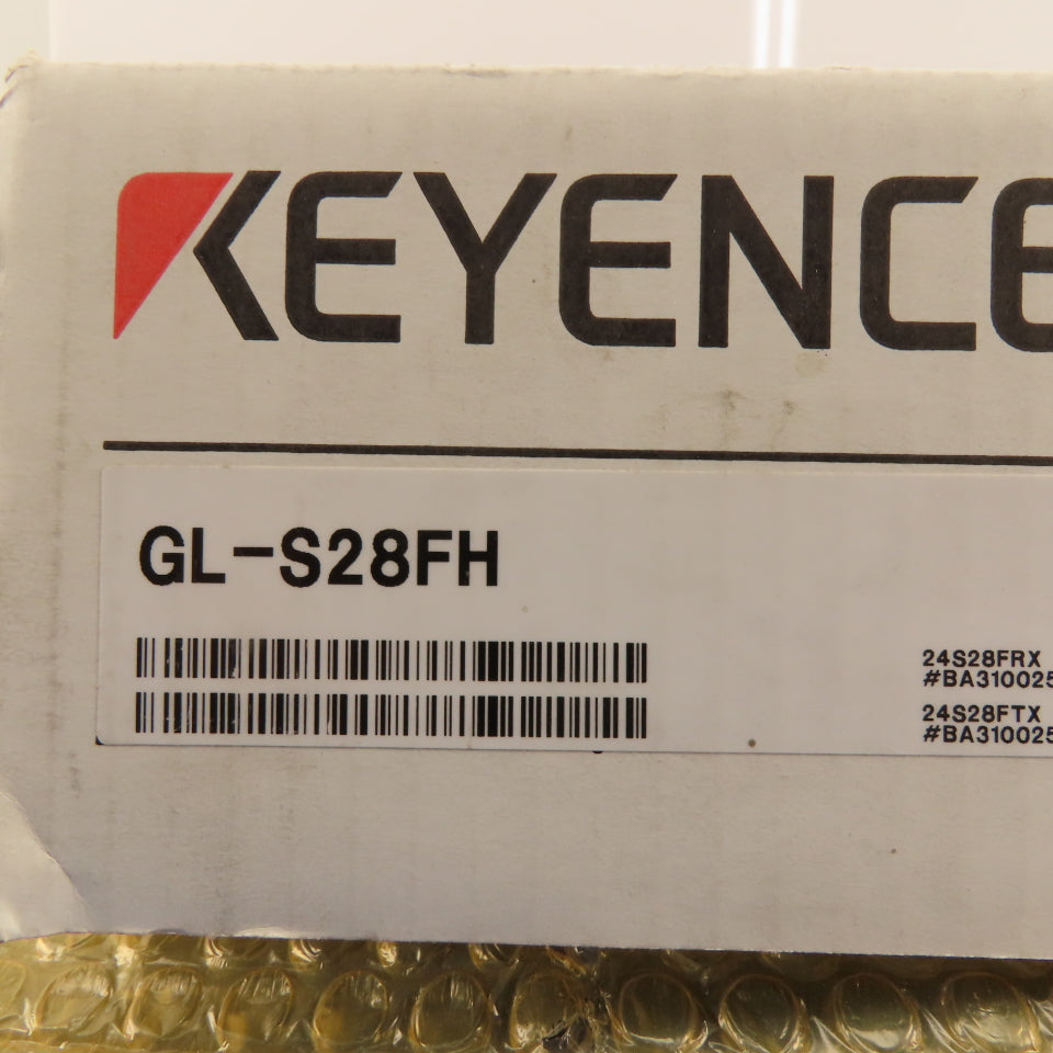 Keyence GL-S28FH Safety Light Curtain Transmitter Receiver Set