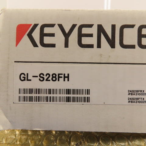 Keyence GL-S28FH Safety Light Curtain Transmitter Receiver Set