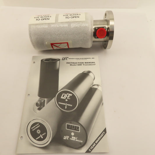 Dover Flexo NWFL 7" Textile Web Tension Transducer Load Cell Flange Mount 12Lbs