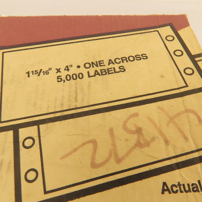 BT Masterbrand BTM00524 Continuous Form Printer Labels 1-5/16"x4" 4500 Labels
