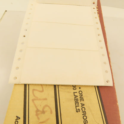 BT Masterbrand BTM00524 Continuous Form Printer Labels 1-5/16"x4" 4500 Labels