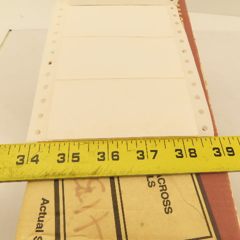 BT Masterbrand BTM00524 Continuous Form Printer Labels 1-5/16"x4" 4500 Labels