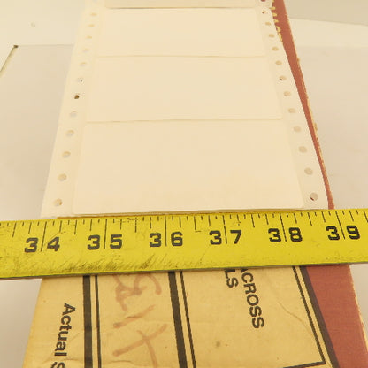 BT Masterbrand BTM00524 Continuous Form Printer Labels 1-5/16"x4" 4500 Labels
