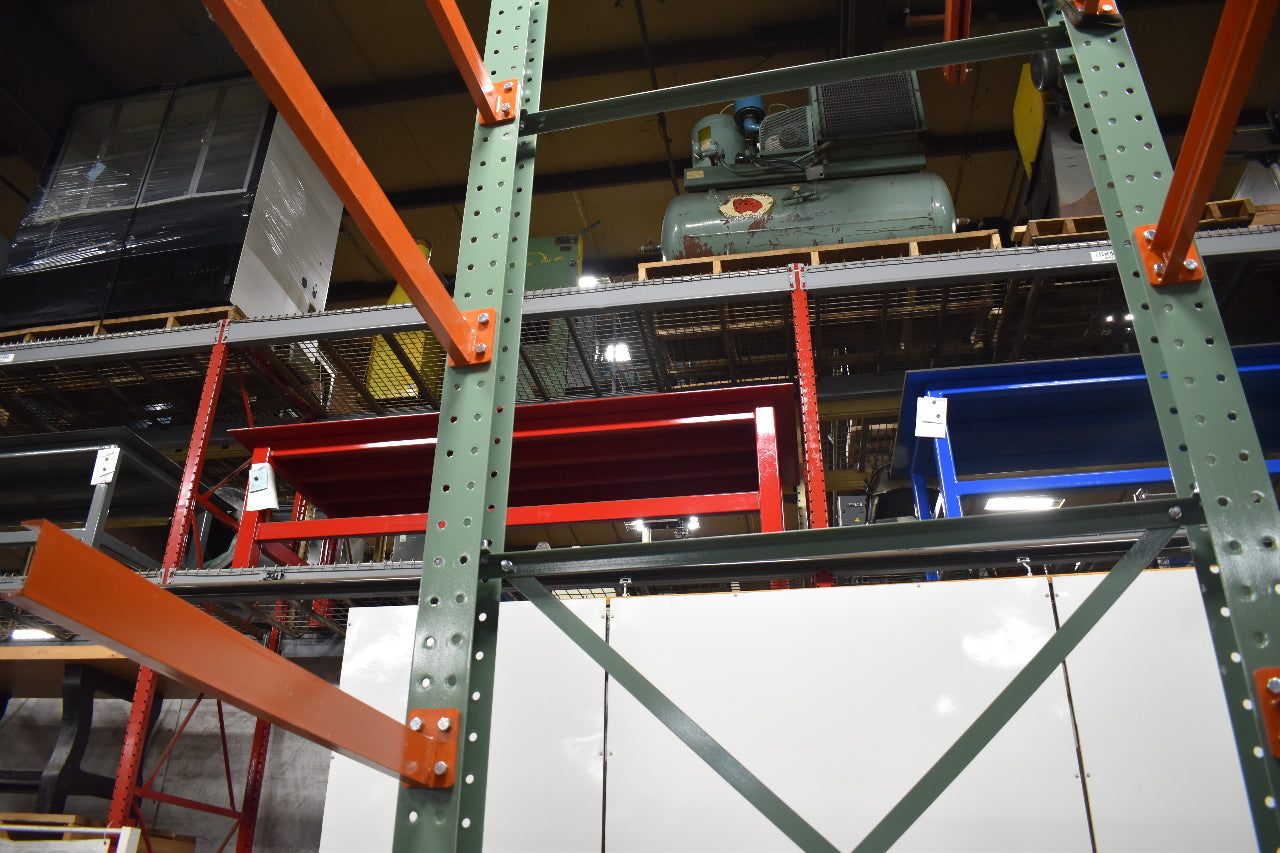 Cantilever Rack 1-Sided 16' Tall 48" Bracing Bolt Together 48" 1600Lb Cap Arms - Starter NEW
