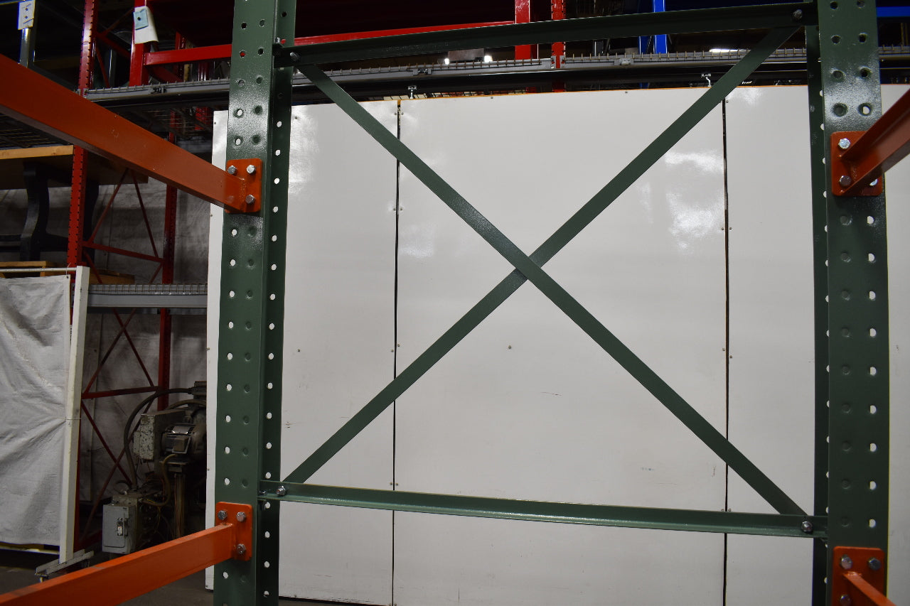 Cantilever Rack 1-Sided 16' Tall 48" Bracing Bolt Together 48" 1600Lb Cap Arms - Starter NEW