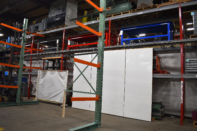 Cantilever Rack 1-Sided 16' Tall 48" Bracing Bolt Together 48" 1600Lb Cap Arms - Add-On NEW