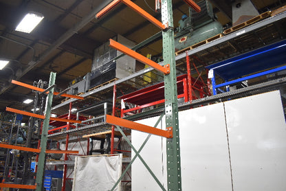 Cantilever Rack 1-Sided 16' Tall 48" Bracing Bolt Together 48" 1600Lb Cap Arms - Add-On NEW