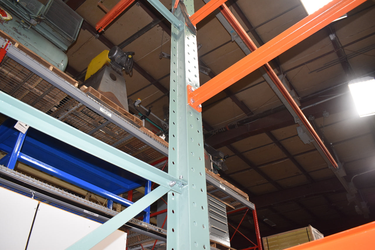 Cantilever Rack 1-Sided 16' Tall 48" Bracing Bolt Together 48" 1600Lb Cap Arms - Add-On NEW