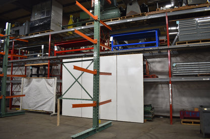 Cantilever Rack 2-Sided 16' Tall 48" Bracing Bolt Together 48" 1600Lb Cap Arms - Add-On NEW