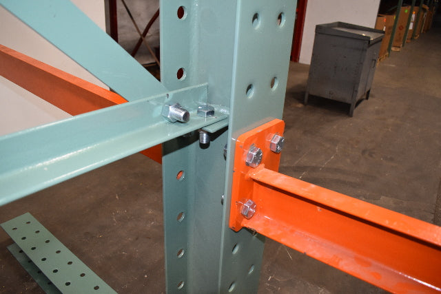 Cantilever Rack 2-Sided 16' Tall 48" Bracing Bolt Together 48" 1600Lb Cap Arms - Add-On NEW