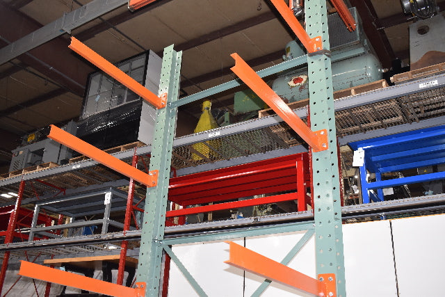 Cantilever Rack 1-Sided 16' Tall 72" Bracing Bolt Together 48" 1600Lb Cap Arms - Starter NEW