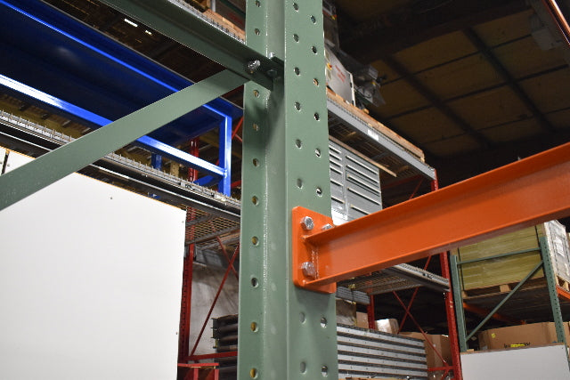 Cantilever Rack 1-Sided 16' Tall 72" Bracing Bolt Together 48" 1600Lb Cap Arms - Starter NEW