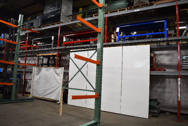 Cantilever Rack 1-Sided 16' Tall 72" Bracing Bolt Together 48" 1600Lb Cap Arms - Add-On NEW