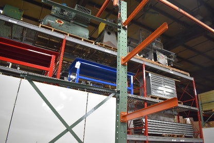Cantilever Rack 1-Sided 16' Tall 72" Bracing Bolt Together 48" 1600Lb Cap Arms - Add-On NEW