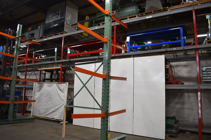 Cantilever Rack 2-Sided 16' Tall 72" Bracing Bolt Together 48" 1600Lb Cap Arms - Add-On NEW