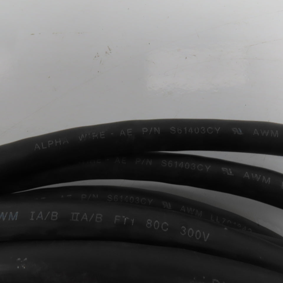 Alpha Wire S61403CY 20AWG 3 Pair 300V Braid Shielded Multi-Conductor Cable 32'