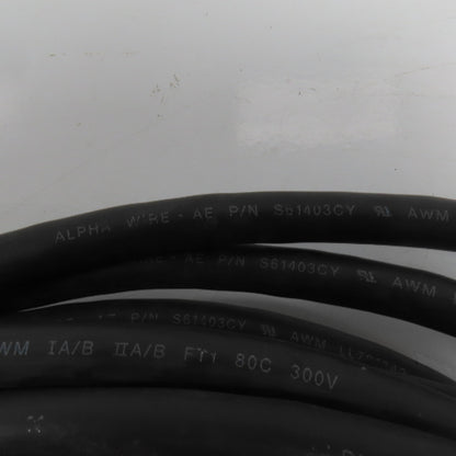 Alpha Wire S61403CY 20AWG 3 Pair 300V Braid Shielded Multi-Conductor Cable 32'