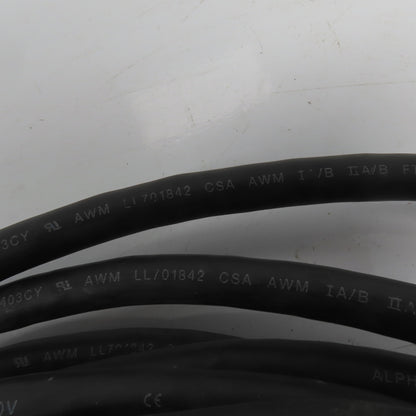 Alpha Wire S61403CY 20AWG 3 Pair 300V Braid Shielded Multi-Conductor Cable 32'