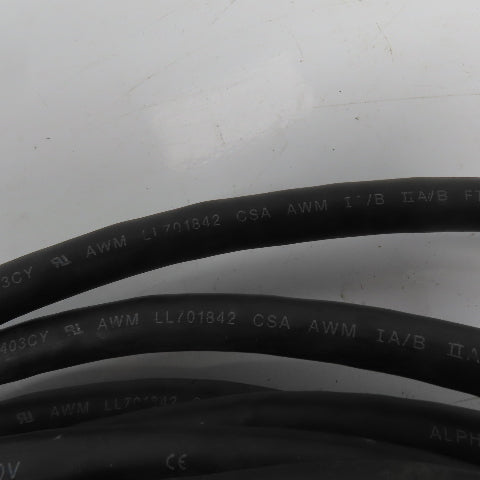 Alpha Wire S61403CY 20AWG 3 Pair 300V Braid Shielded Multi-Conductor Cable 32'