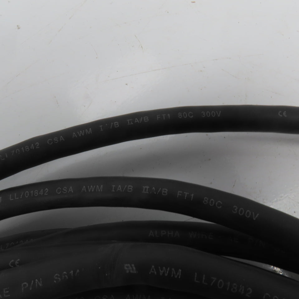 Alpha Wire S61403CY 20AWG 3 Pair 300V Braid Shielded Multi-Conductor Cable 32'