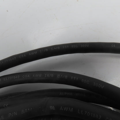 Alpha Wire S61403CY 20AWG 3 Pair 300V Braid Shielded Multi-Conductor Cable 32'