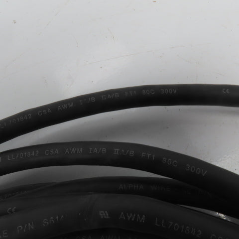 Alpha Wire S61403CY 20AWG 3 Pair 300V Braid Shielded Multi-Conductor Cable 32'