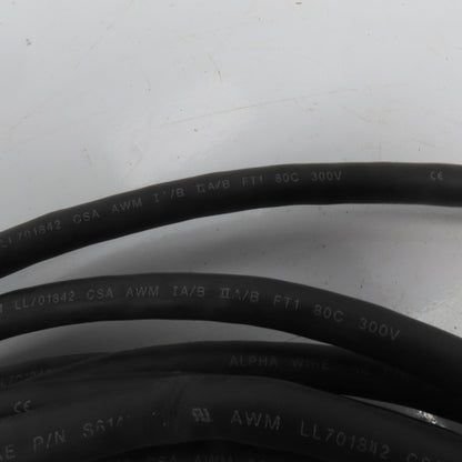 Alpha Wire S61403CY 20AWG 3 Pair 300V Braid Shielded Multi-Conductor Cable 32'