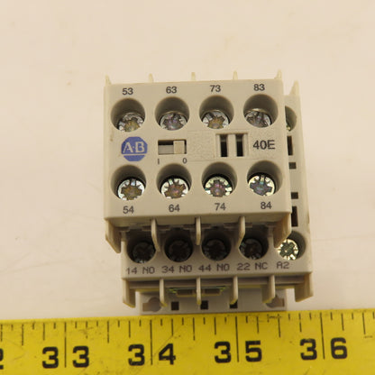 Allen Bradley 700-K31Z 100-KFA40E Contactor Relay W/ Auxiliary Block 24VDC Coil