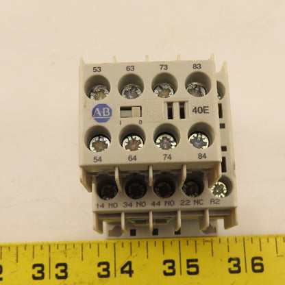 Allen Bradley 700-K31Z 100-KFA40E Contactor Relay W/ Auxiliary Block 24VDC Coil