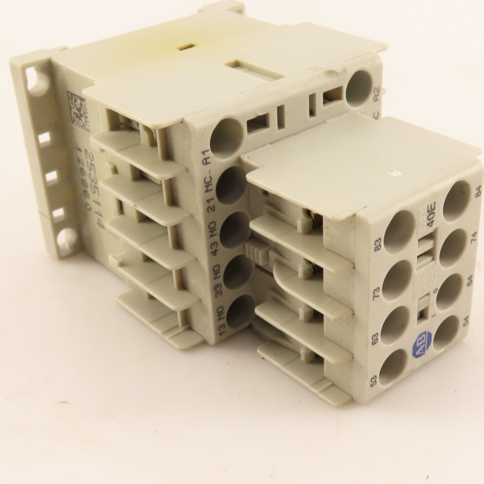 Allen Bradley 700-K31Z 100-KFA40E Contactor Relay W/ Auxiliary Block 24VDC Coil