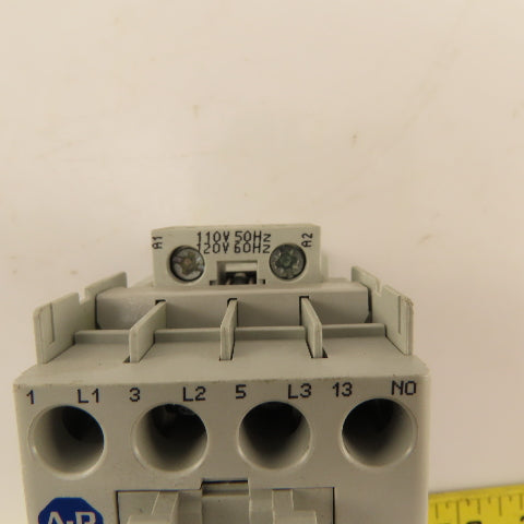 Allen Bradley 100-C09KD10 Contactor Relay 600V 25A 3Ph 7.5Hp 110/120V Coil